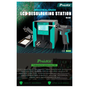 GloboStar® 79994 Proskit SS-331H Desoldering Station – Επαγγελματικός Σταθμός Αποκόλλησης Ρεύματος 140W AC 220-240V με Ρύθμιση Θερμοκρασίας 160°C έως 480°C Μ13 x Π18.5 x Υ16cm