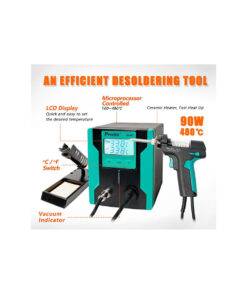 GloboStar® 79994 Proskit SS-331H Desoldering Station – Επαγγελματικός Σταθμός Αποκόλλησης Ρεύματος 140W AC 220-240V με Ρύθμιση Θερμοκρασίας 160°C έως 480°C Μ13 x Π18.5 x Υ16cm