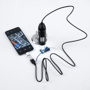 GloboStar® 79995 Digital Electron Microscope With 8 LED – Ψηφιακό Ηλεκτρονικό Μικροσκόπιο με 8 LED USB & Type-C Adapter DC 5v x1600 Zoom Mode – Video Camera 2MP 1600×1200 Φ3.5 x Υ12cm