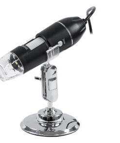 GloboStar® 79995 Digital Electron Microscope With 8 LED – Ψηφιακό Ηλεκτρονικό Μικροσκόπιο με 8 LED USB & Type-C Adapter DC 5v x1600 Zoom Mode – Video Camera 2MP 1600×1200 Φ3.5 x Υ12cm