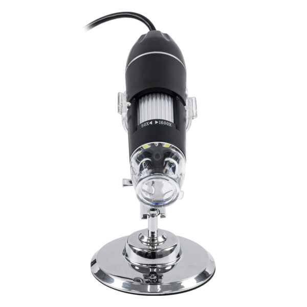 GloboStar® 79995 Digital Electron Microscope With 8 LED – Ψηφιακό Ηλεκτρονικό Μικροσκόπιο με 8 LED USB & Type-C Adapter DC 5v x1600 Zoom Mode – Video Camera 2MP 1600×1200 Φ3.5 x Υ12cm