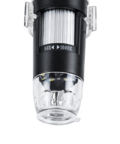 GloboStar® 79995 Digital Electron Microscope With 8 LED – Ψηφιακό Ηλεκτρονικό Μικροσκόπιο με 8 LED USB & Type-C Adapter DC 5v x1600 Zoom Mode – Video Camera 2MP 1600×1200 Φ3.5 x Υ12cm