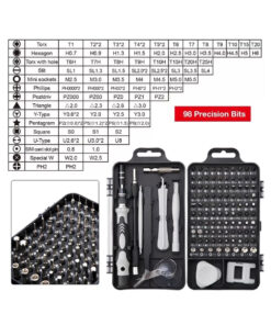 GloboStar® 79998 Επαγγελματικό Mini Σετ Εργαλείων 115 Εξαρτημάτων σε 1 DIY Tool Kit – Για Επισκευές iPhone,Samsung κλπ Κινητά Τηλέφωνα – PC – Laptop – Xbox – Ρολογιών – Οπτικά – Γυαλιά και Γενικών Μικρόεπισκευών Λεπτομέρειας με Μαγνητικό Κατσαβίδι