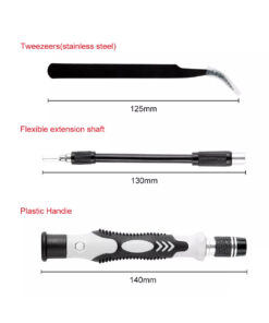 GloboStar® 79998 Επαγγελματικό Mini Σετ Εργαλείων 115 Εξαρτημάτων σε 1 DIY Tool Kit – Για Επισκευές iPhone,Samsung κλπ Κινητά Τηλέφωνα – PC – Laptop – Xbox – Ρολογιών – Οπτικά – Γυαλιά και Γενικών Μικρόεπισκευών Λεπτομέρειας με Μαγνητικό Κατσαβίδι