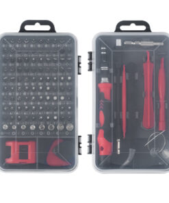 GloboStar® 79999 Επαγγελματικό Mini Σετ Εργαλείων 115 Εξαρτημάτων σε 1 DIY Tool Kit – Για Επισκευές iPhone,Samsung κλπ Κινητά Τηλέφωνα – PC – Laptop – Xbox – Ρολογιών – Οπτικά – Γυαλιά και Γενικών Μικρόεπισκευών Λεπτομέρειας με Μαγνητικό Κατσαβίδι Καστάνι