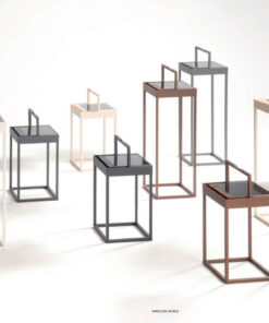 Logica Ηλιακό Επαναφορτιζόμενο Φωτιστικό Πορτατιφ LED 2.2W Diogene Hybrid IP65 Dimmable Θερμό Λευκό 2700Κ-3000Κ 30cm