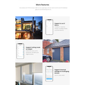 GloboStar® 80111 SONOFF PSF-B-2C ESP8285 Wi-Fi 2.4GHz Switch Module 2 Way