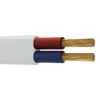 ΚΑΛΩΔΙΟ ΕΥΚΑΜΠΤΟ ΟΒΑΛ H03VVH2-F 2X0,75mm² ΛΕΥΚΟ (100m/roll) EUROLAMP – 150-19000