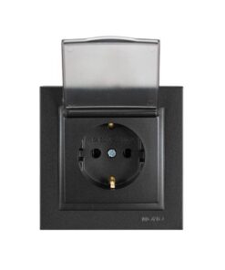 ΠΡΙΖΑ ΣΟΥΚΟ ΚΑΠΑΚΙ 16A ΜΑΥΡΟ EUROLAMP – 152-10333
