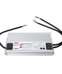 GloboStar® HLG-480H-24A 90795 MEANWELL Αδιάβροχο Ρυθμιζόμενο Μεταλλικό Τροφοδοτικό SELV για Προϊόντα LED 480W 20A – AC 220-240V σε DC 24V – Ρυθμιζόμενο από 20.4VDC έως 25.2VDC – Αδιάβροχο IP65 Μ26.2 x Π12.5 x Υ4.38cm – 3 Years Warranty