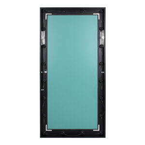 GloboStar® MAKEUP MIRROR-160×80-5 Μοντέρνος Καθρέπτης Μακιγιάζ με Πλαίσιο Φυσικού Ξύλου με Διακόπτη On/Off 20 x E27 AC220-240V – Μ80 x Π7 x Υ160cm – Μαύρος Έβενος