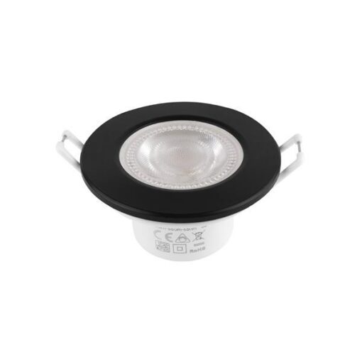 ΣΠΟΤ ΧΩΝΕΥΤΟ ΣΤΕΓΑΝΟ ΣΤΑΘΕΡΟ 5.5W Φ90 TRIAC 3CCT IP65 ΛΕΥΚΟ +ΜΑΥΡΟ ΚΑΠΑΚΙ EUROLAMP – 145-68905