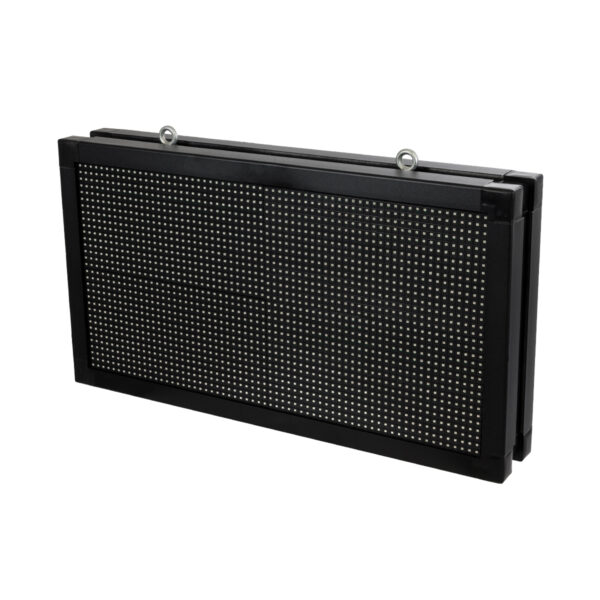 GloboStar® DISPLAY 90799 LED Scrolling Display 64x32cm - Κυλιόμενη Ψηφιακή Πινακίδα / Επιγραφή Διπλής Όψης P10 LED SMD AC 220-240V - Λειτουργία μέσω Wi-Fi με Εφαρμογή APP - Αισθήτηρας Θερμοκρασίας και Υγρασίας - Αδιάβροχο IP65 - Μ70 x Π11 x Υ38.5cm - Πορτοκαλί - 1 Χρόνο Εγγύηση