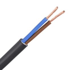 ΚΑΛΩΔΙΟ ΕΥΚΑΜΠΤΟ H05VV-F 2X1,5mm² ΜΑΥΡΟ (100m/roll) EUROLAMP – 150-13153