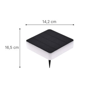 it-Lighting Kasba-Ηλιακό Φωτιστικό 1.5W 3CCT Μαύρο Χρώμα IP65 (80205110S)