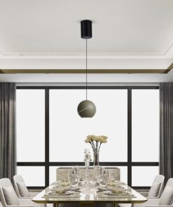 LED κρεμαστό φωτιστικό οροφής σφαίρα 8.5W 3000K θερμό λευκό με champagne gold σώμα V-TAC – 8000