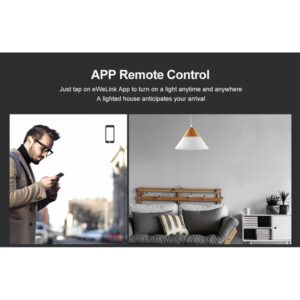 GloboStar® 80018 SONOFF T3EU1C-TX-EU-R2 – Wi-Fi Smart Wall Touch Button Switch 1 Way TX GR Series