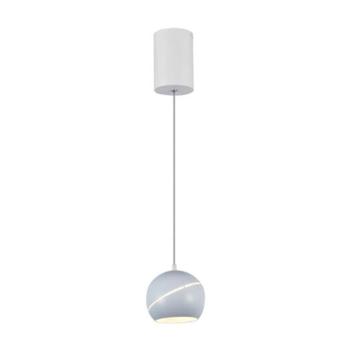 LED κρεμαστό φωτιστικό οροφής σφαίρα 8.5W 3000K θερμό λευκό με λευκό σώμα και On/Off αφής V-TAC – 8002