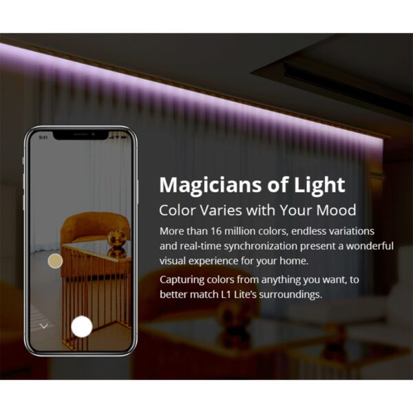 GloboStar® 80026 SONOFF L2-LITE-5M-EU-GR-R2 – Wi-Fi Smart RGB LED Light Strip SET 5M
