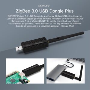 GloboStar® 80057 SONOFF ZBDongle-E – Zigbee Wireless 3.0 USB Dongle Plus – Universal Gateway ZHA & Zigbee2MQTT-80057GS