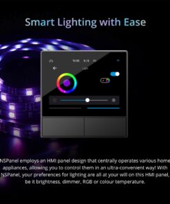 GloboStar® 80058 SONOFF NSPanel-R2-2022-EU – Wi-Fi Smart Scene Wall Switch(86/EU Type) – Integrated HMI Panel – Smart Temperature Control
