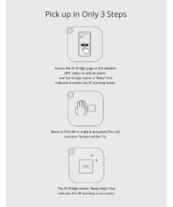 GloboStar® 80064 SONOFF PIR3-RF – Smart 433MHZ RF PIR Motion Sensor 6m/110° Detection