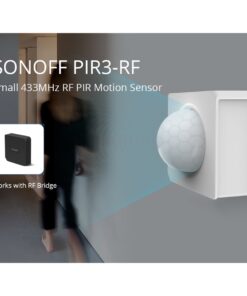 GloboStar® 80064 SONOFF PIR3-RF – Smart 433MHZ RF PIR Motion Sensor 6m/110° Detection