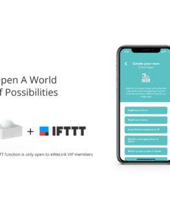 GloboStar® 80064 SONOFF PIR3-RF – Smart 433MHZ RF PIR Motion Sensor 6m/110° Detection