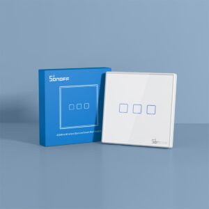 GloboStar® 80066 SONOFF T2EU2C-RF – 433MHz Wireless Smart Wall Touch Button Switch 2 Way – RF Series