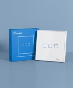 GloboStar® 80067 SONOFF T2EU3C-RF – 433MHz Wireless Smart Wall Touch Button Switch 3 Way – RF Series