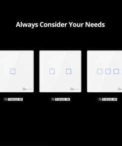 GloboStar® 80067 SONOFF T2EU3C-RF – 433MHz Wireless Smart Wall Touch Button Switch 3 Way – RF Series