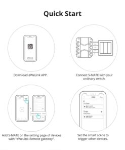 GloboStar® 80070 SONOFF S-MATE – Switch Mate 16A/3500W