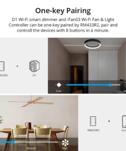 GloboStar® 80074 SONOFF RM433R2 – Remote Controller RF 433Mhz 8 Key (Battery Included)
