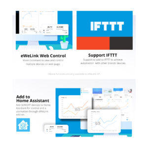 GloboStar® 80078 SONOFF TH Elite THR320D Smart WiFi Temperature and Humidity Control RJ9 4P4C AC 100-240V MAX 20A