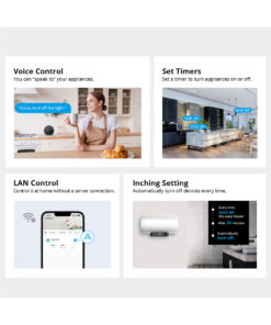 GloboStar® 80079 SONOFF POW Elite POWR316D Smart WiFi Real Time Power Consumption AC 100-240V MAX 16A