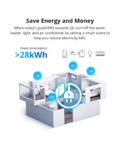 GloboStar® 80079 SONOFF POW Elite POWR316D Smart WiFi Real Time Power Consumption AC 100-240V MAX 16A