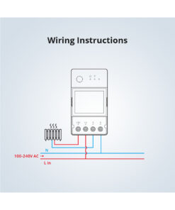 GloboStar® 80079 SONOFF POW Elite POWR316D Smart WiFi Real Time Power Consumption AC 100-240V MAX 16A