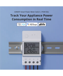 GloboStar® 80079 SONOFF POW Elite POWR316D Smart WiFi Real Time Power Consumption AC 100-240V MAX 16A