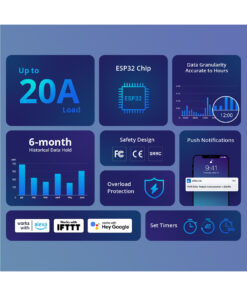 GloboStar® 80079 SONOFF POW Elite POWR316D Smart WiFi Real Time Power Consumption AC 100-240V MAX 16A