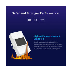 GloboStar® 80079 SONOFF POW Elite POWR316D Smart WiFi Real Time Power Consumption AC 100-240V MAX 16A