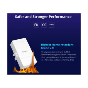 GloboStar® 80083 SONOFF POWR316 POW ORIGIN Smart LAN & WiFi 2.4GHz Power Meter Switch AC 100-240V Max 16A