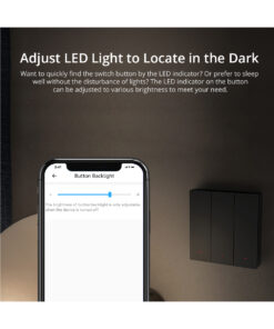 GloboStar® 80089 SONOFF M5-3C-80 SwitchMan Mechanical Smart Switch WiFi & Bluetooth AC 100-240V Max 6A 1320W (2A/Way) 3 Way