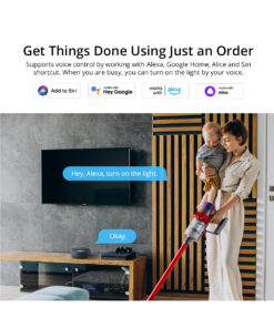 GloboStar® 80089 SONOFF M5-3C-80 SwitchMan Mechanical Smart Switch WiFi & Bluetooth AC 100-240V Max 6A 1320W (2A/Way) 3 Way