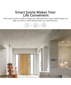 GloboStar® 80089 SONOFF M5-3C-80 SwitchMan Mechanical Smart Switch WiFi & Bluetooth AC 100-240V Max 6A 1320W (2A/Way) 3 Way