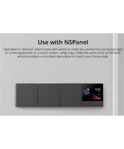 GloboStar® 80089 SONOFF M5-3C-80 SwitchMan Mechanical Smart Switch WiFi & Bluetooth AC 100-240V Max 6A 1320W (2A/Way) 3 Way