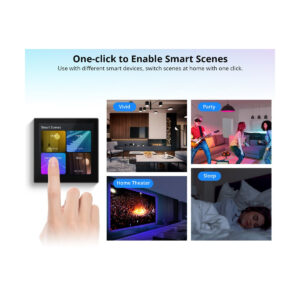 GloboStar® 80094 SONOFF NSPanel86PB Wi-Fi & Zigbee 3.0 Smart Scene Wall Switch (86/EU Type) – AC 100-240V – Integrated HMI Touch Panel – Smart Controller & Gateway for All Smart Devises