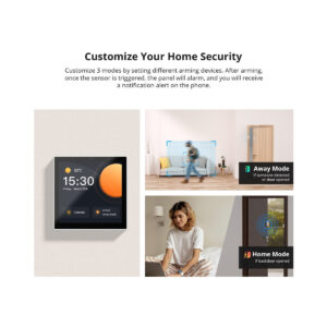 GloboStar® 80094 SONOFF NSPanel86PB Wi-Fi & Zigbee 3.0 Smart Scene Wall Switch (86/EU Type) – AC 100-240V – Integrated HMI Touch Panel – Smart Controller & Gateway for All Smart Devises