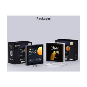 GloboStar® 80094 SONOFF NSPanel86PB Wi-Fi & Zigbee 3.0 Smart Scene Wall Switch (86/EU Type) – AC 100-240V – Integrated HMI Touch Panel – Smart Controller & Gateway for All Smart Devises