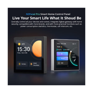 GloboStar® 80094 SONOFF NSPanel86PB Wi-Fi & Zigbee 3.0 Smart Scene Wall Switch (86/EU Type) – AC 100-240V – Integrated HMI Touch Panel – Smart Controller & Gateway for All Smart Devises