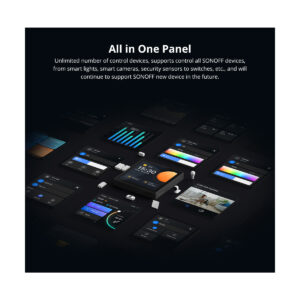 GloboStar® 80094 SONOFF NSPanel86PB Wi-Fi & Zigbee 3.0 Smart Scene Wall Switch (86/EU Type) – AC 100-240V – Integrated HMI Touch Panel – Smart Controller & Gateway for All Smart Devises